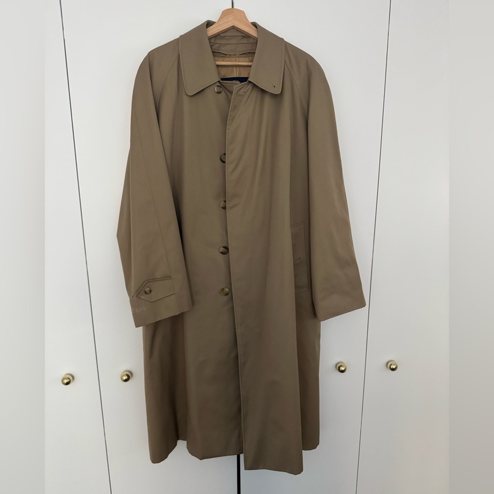Vintage Burberry Sher Men’s Wool lined trench coat